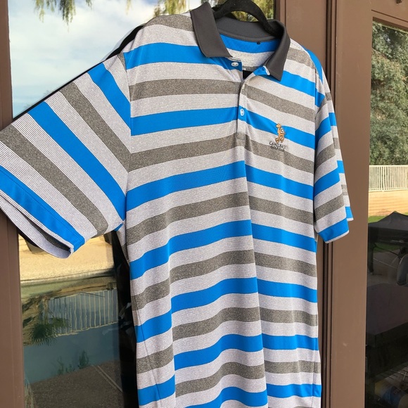 Columbia Golf "Camelback Golf Club" Striped Polo M - Picture 6 of 10